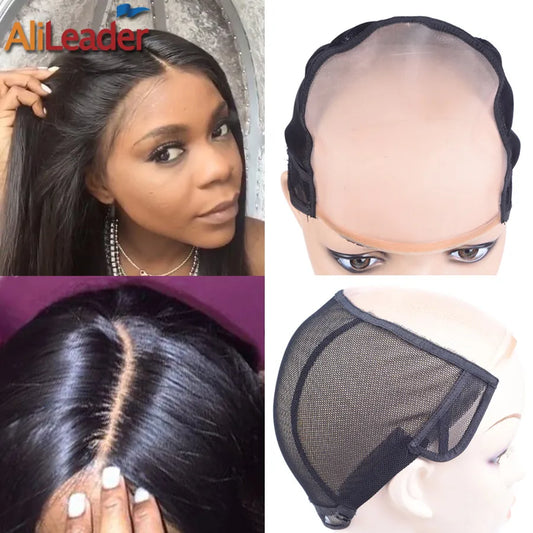 Alileader Popular Mono Wig Caps For Making Wigs Wig Accessories Tools For Women Invisible Hair Nets Good Quality NetsS/M/L Size