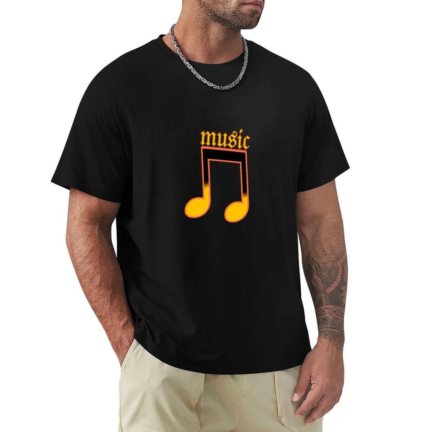 Music t-shert T-shirt heavyweights Short sleeve tee mens graphic t-shirts