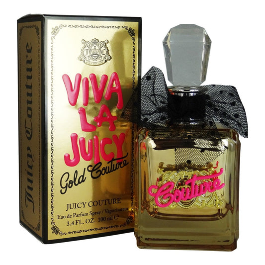 Viva La Juicy Gold Couture Eau De Parfum Spray, Perfume for Women, 3.4